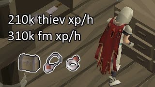 210k Thieving & 310k Firemaking xp/h - Stealing Booty From Piscarilius Houses