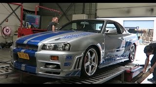 Авто из форсажа Nissan Skyline GT-R загнали на дино тест