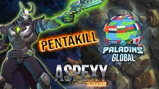 ASPEXY Androxus Pro player PENTAKILL Top!Dmg 23/9/16 150k Paladins POV Global!