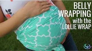 Babywearing Tutorial: Belly Wrapping with the Lollie Wrap