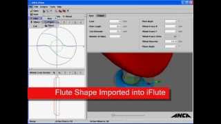 ANCA iFlute - Flute design software for tool grinding