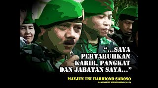 Pernyataan Mayjen Hardiono Saroso