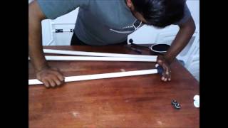 Home made PVC  adjustable microphone stand