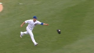 Lester tosses glove to make the out at first