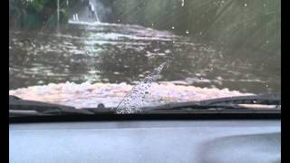 vehicross driving through deep water