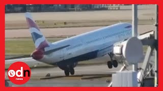 Winging It: Pilot Skids off Heathrow Runway