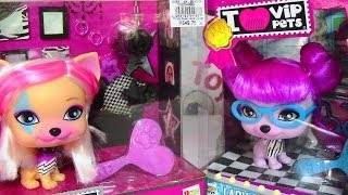 I ♥ VIP Pets Gwen and Lady Gigi Dolls by IMC Toys Have Fun Styling Hair