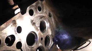 #13. Двигатель caterpillar c15. Разбор головки. Снятие и опрессовка ГБЦ. Часть 11