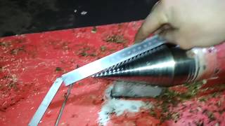 Заточка морковки, конуса дровокола