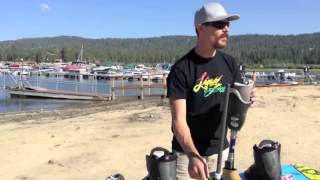 Waken - A below-knee prosthetic leg for amputee wakeboarder