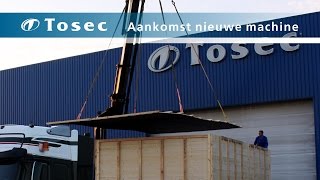 Aankomst 5 assige freesmachine bij Tosec