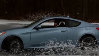 2010 Hyundai Genesis Coupe 3.8 GT Snow Drifting