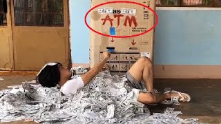 Phim Hài: Ăn Xin ToRung Đi Rút Tiền (Beggar Go To Withdraw Money)