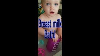 Breast milk bath for diaper rash!