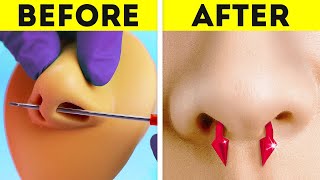 Easy ways to make tattoos and piercings || Сool beauty hacks