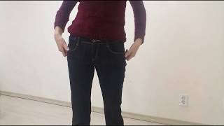 [69] 밑위 짧은 부츠컷 하이웨이스트로 만들기/청바지 리폼