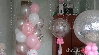 Украшение комнаты на выписку для девочки