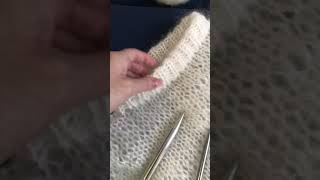 Мохеровый свитер luxe.knit в молочном цвете