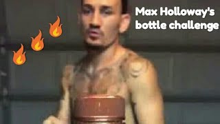 Max Holloway's bottle cap Challenge is trending.
