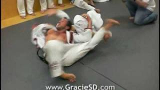 Telles rolls with Rob Lovi in San Diego - Gracie Jiu-Jitsu Team Pedro Sauer