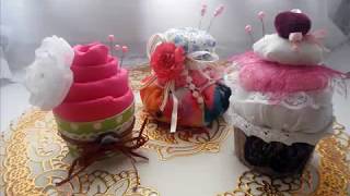 DIY игольница пирожное Подарок на 8 марта