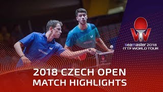 Jonathan Groth/Patrick Franziska vs Kristian Karlsson/Mattias | 2018 Czech Open Highlights (Final)