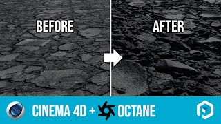 Using Poliigon displacement textures in Cinema 4D with Octane