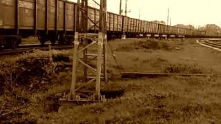 ВЛ11-481А проходит станцию Ревда, Свердловская ЖД