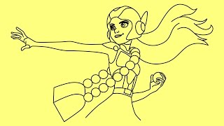 How to draw Honey Lemon BIG HERO 6 - Как нарисовать Хани Лемон Город героев