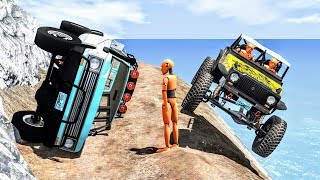 Realistic Cliff Drops #10 - BeamNG Drive Crashes | CrashBoomPunk