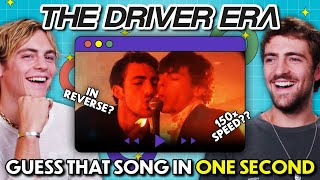 The Driver Era (Rocky & Ross Lynch) Reacts To Guess That Song In One Second Challenge