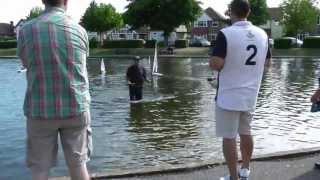 MBA DOVER VISITS HERON MODEL BOAT CLUB MEETING HERNE BAY KENT 18/08/2013