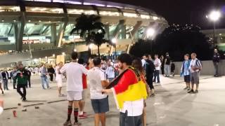 Briga entre brasileiros e argentinos na final