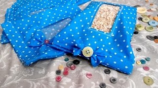 Мешочек для круп с прозрачным окошком. Красиво и практично!