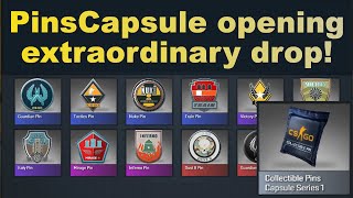 CS:GO quickie #1 - Collectible Pins Capsule opening (extraordinary/red)