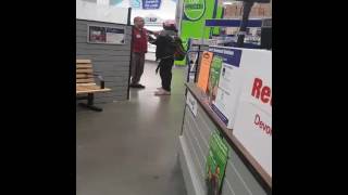 Guy flipping out at lowes