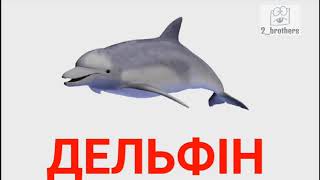 Картки Домана Українською ТВАРИНИ