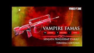 Новый оружейный джекпот во фри фаер. На скин FAMAS вампира .