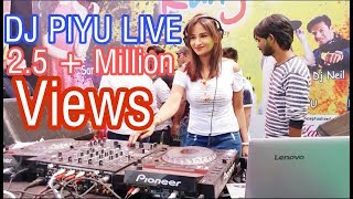 DJ PIYU Playing Live In Dhule Holi Festival With Sana Khaan