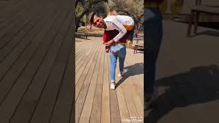 Girl OTS carry her BF 2