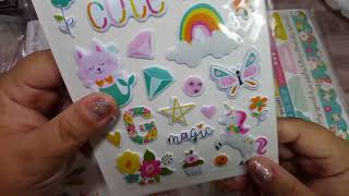 Tiny Hobby Lobby Haul, new stickers and New Simple Stories Kit