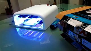Первая в мире светодиодная засветка печати в фотополимерной камере GRM UV LED Rubber stamp making