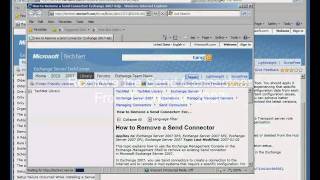 6- Transitioning to Exchange 2010 - Configure A Send Connector