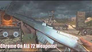 Chrome Camo On All 72 Weapons In Call Of Duty: WWII (Base vs Epic/Heroic Comparison)