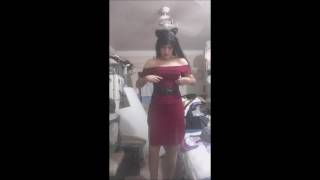 crossdresser 33 - sexy outfit cute face red dress nice heels