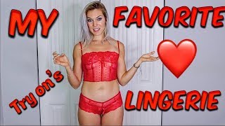 sexy red lingerie, and romper try on's