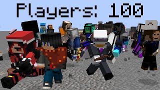 I Disabled PvP with 100 Players in Minecraft UHC. This is what happened.