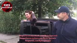 Остановили пьяную полицейскую на оболони.