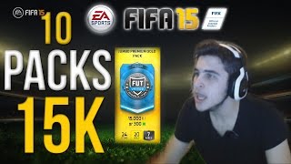 10 Packs de 15K - Pack Opening FIFA 15 Ultimate Team