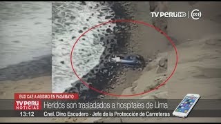 Huaral:  Bus que cae a precipicio en Pasamayo deja 6 muertos y más de 30 heridos
